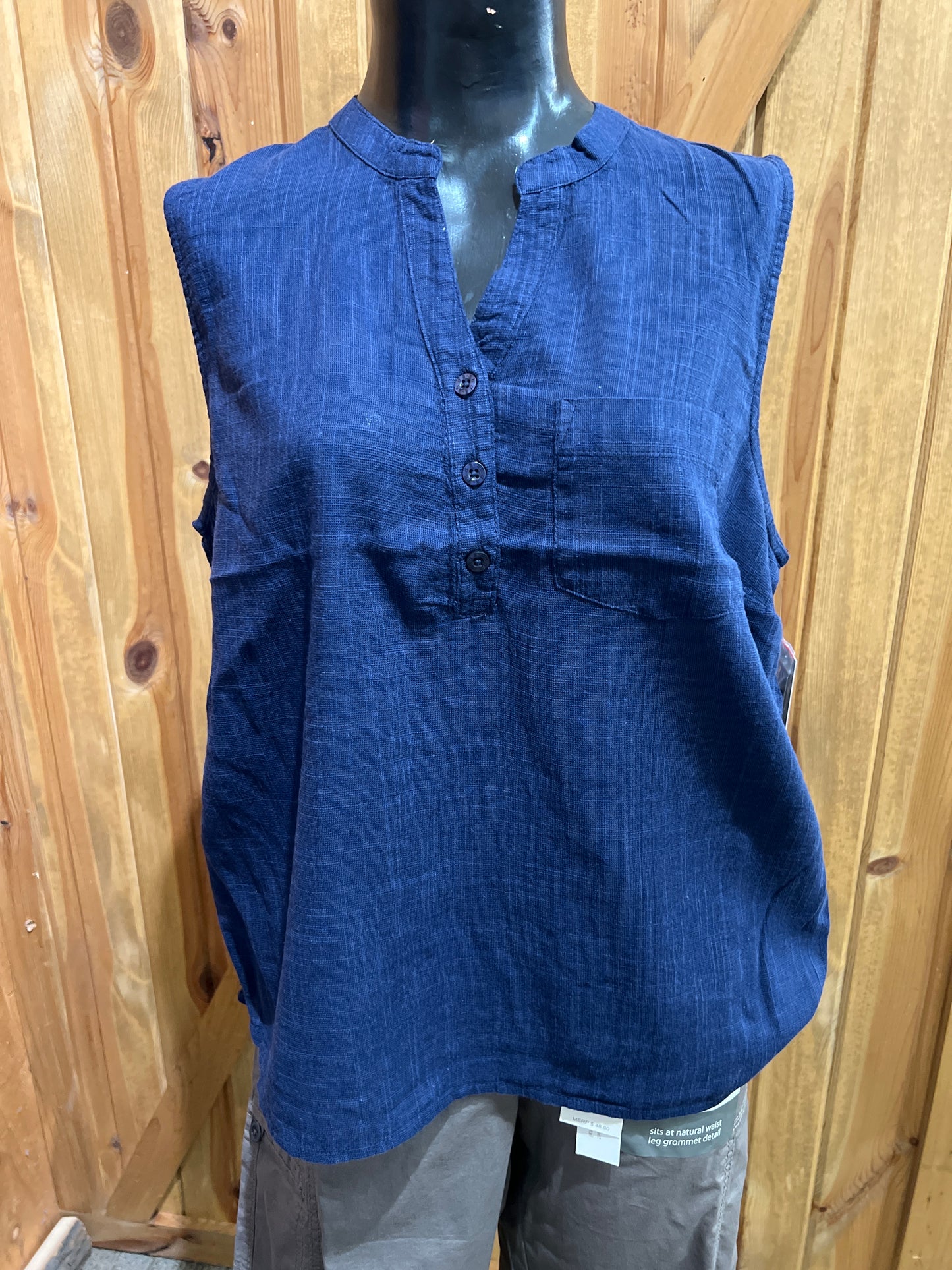 Dash Sleeveless 1 Pocket Blouse