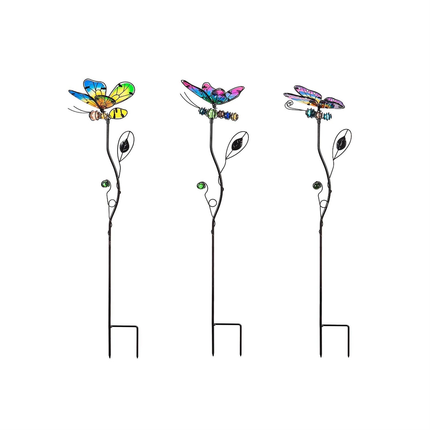 Butterfly Stained Glass Garden Stake