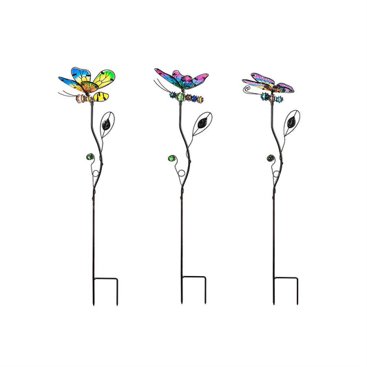 Butterfly Stained Glass Garden Stake