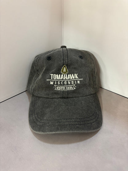 Pigment-Dyed Cap - Tomahawk Wisconsin Estd 1891