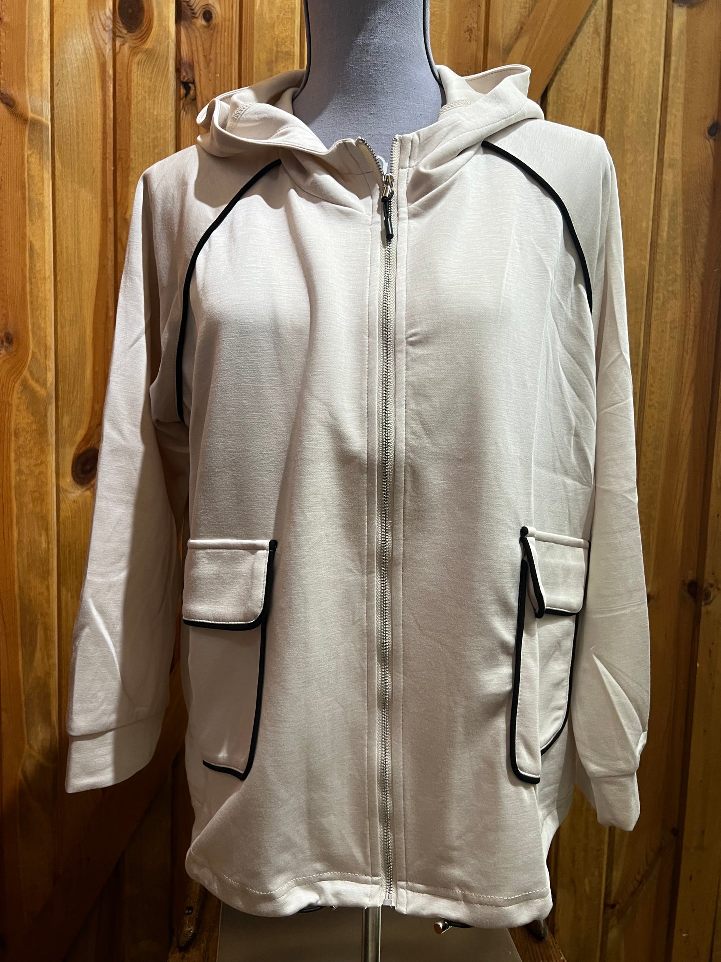 Creation Soft Stream Piping Zip Up