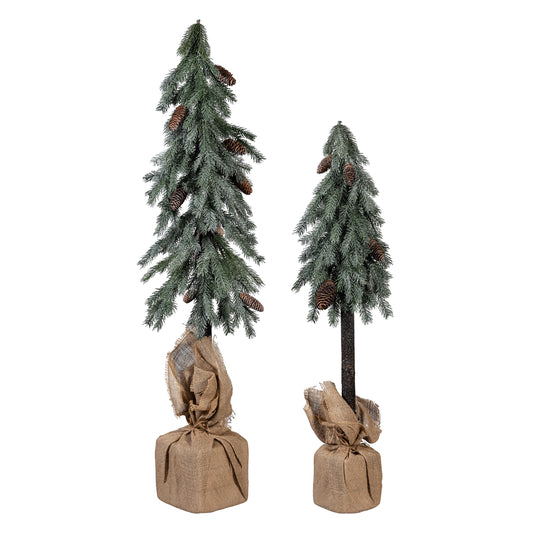 Artificial Pine Tree in Burlap Sack