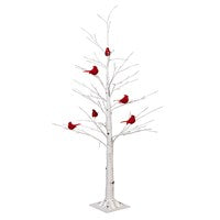 LED Cardinal Birch Tree