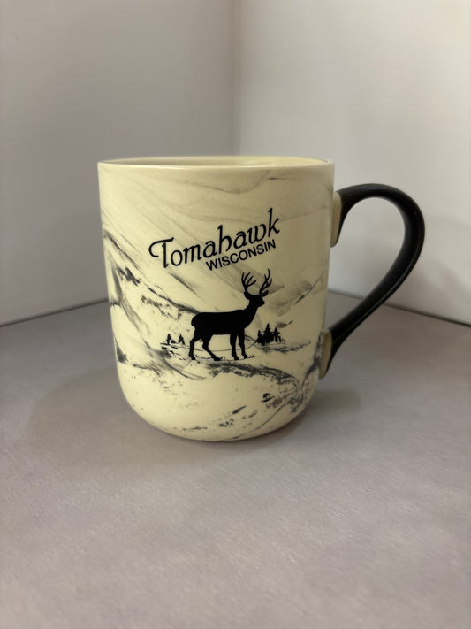 Marble Deer Tomahawk Mug