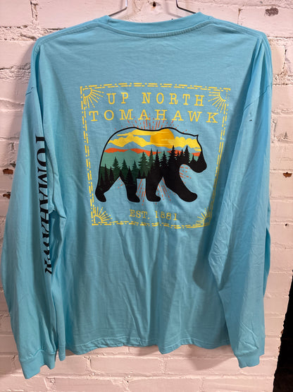 Up North Tomahawk Bear Long Sleeve T-Shirt