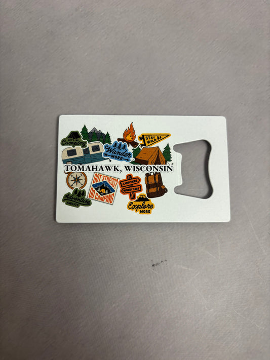 Tomahawk Camping Bottle Opening Magnet