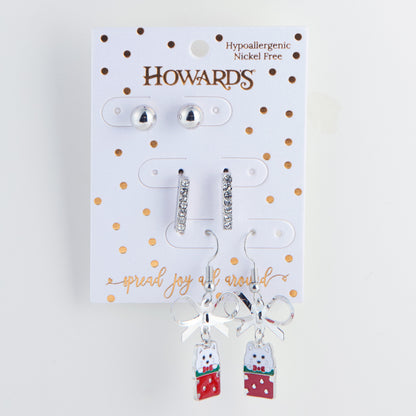 Howard's Holiday Earring Trio Sets
