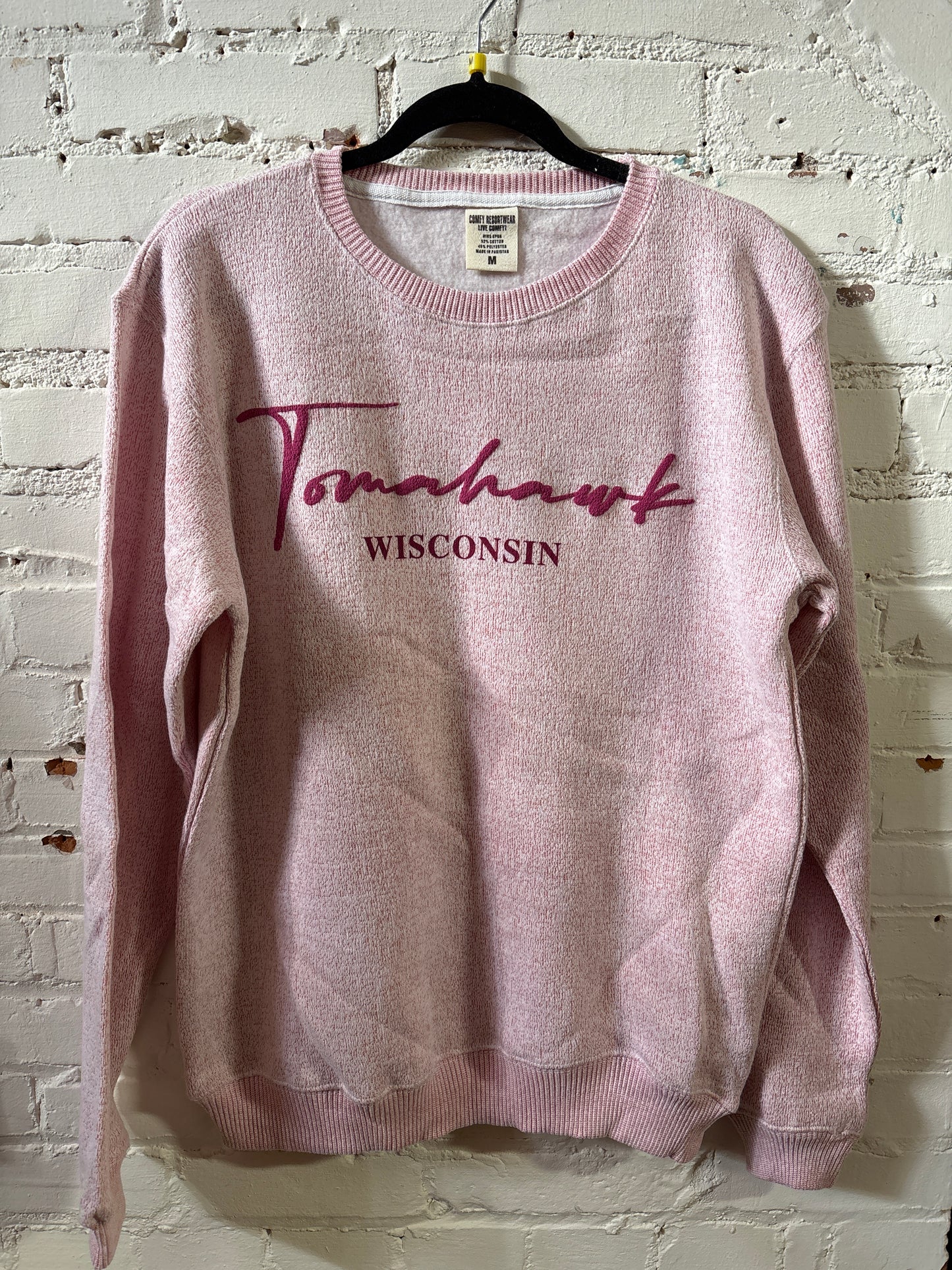 Tomahawk Wisconsin Pink Nantucket Crewneck