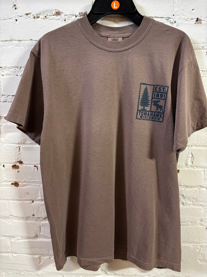 Tomahawk Moose LC/Full Back Garment Dyed T-Shirt