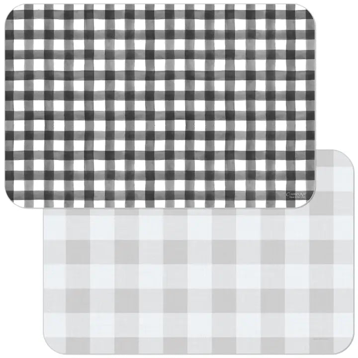 Decorative Reversible Rectangular Plastic Placemats