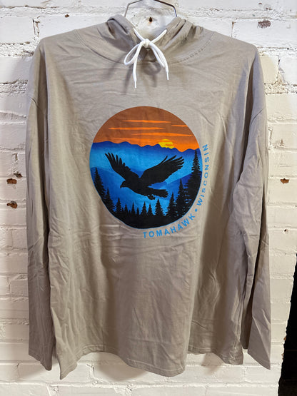 Tomahawk Wisconsin Eagle Hooded Tee