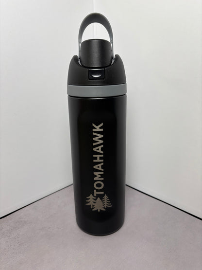 Tomahawk Easy Sip Insulated Water Bottle w/ Straw