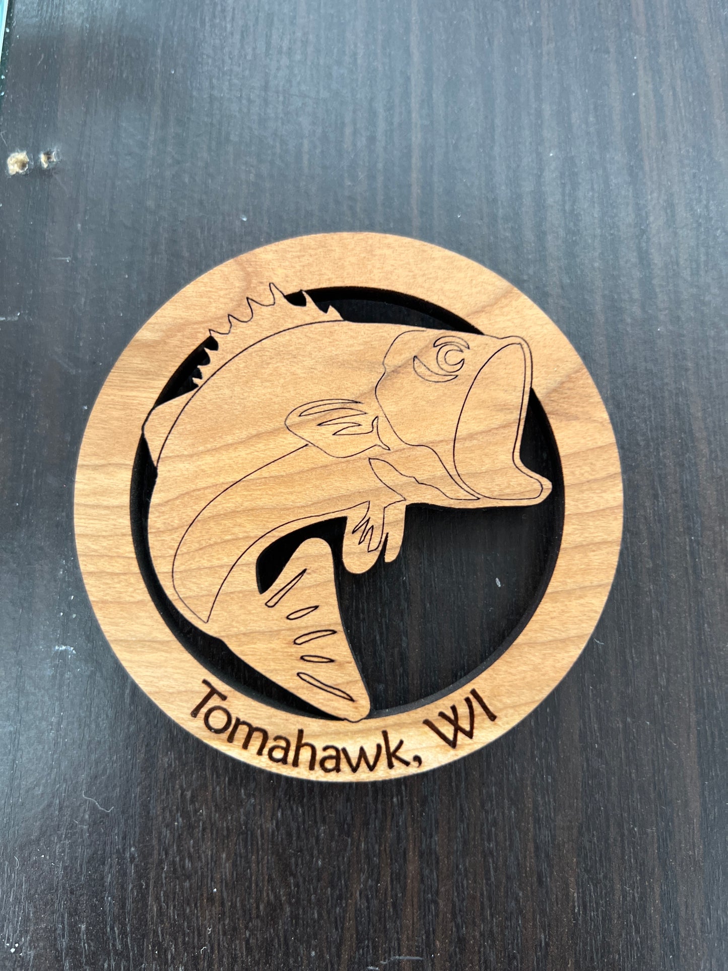 Tomahawk Wood Engraved Magnets