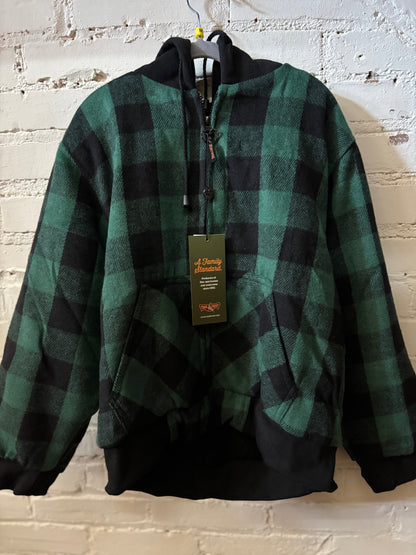 Youth Plaid Hooded Jacket