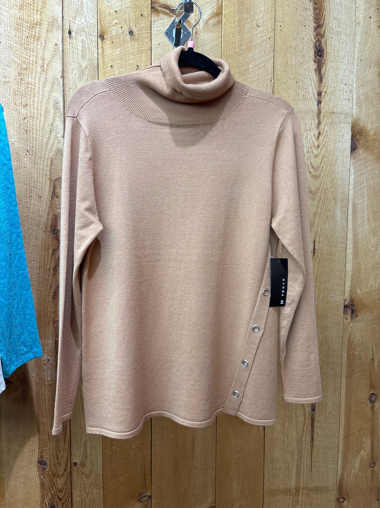 N Touch Maple Syrup Turtleneck Blouse