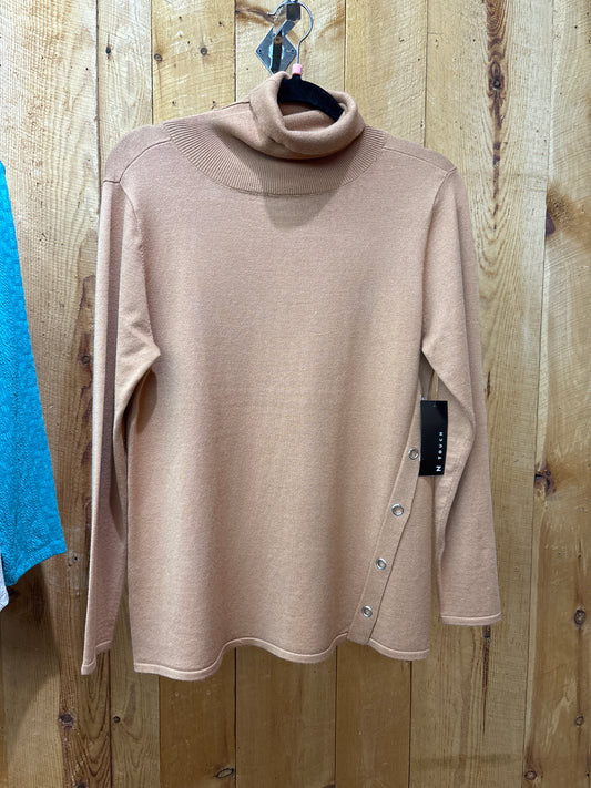 N Touch Maple Syrup Turtleneck Blouse