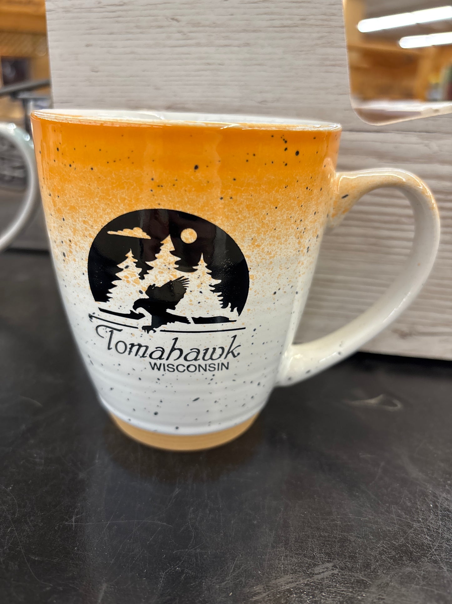 Tomahawk Eagle Scene Souvenir Coffee Mug