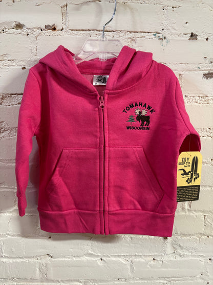 Moose and Pines Toddler Full Zip Hoodie