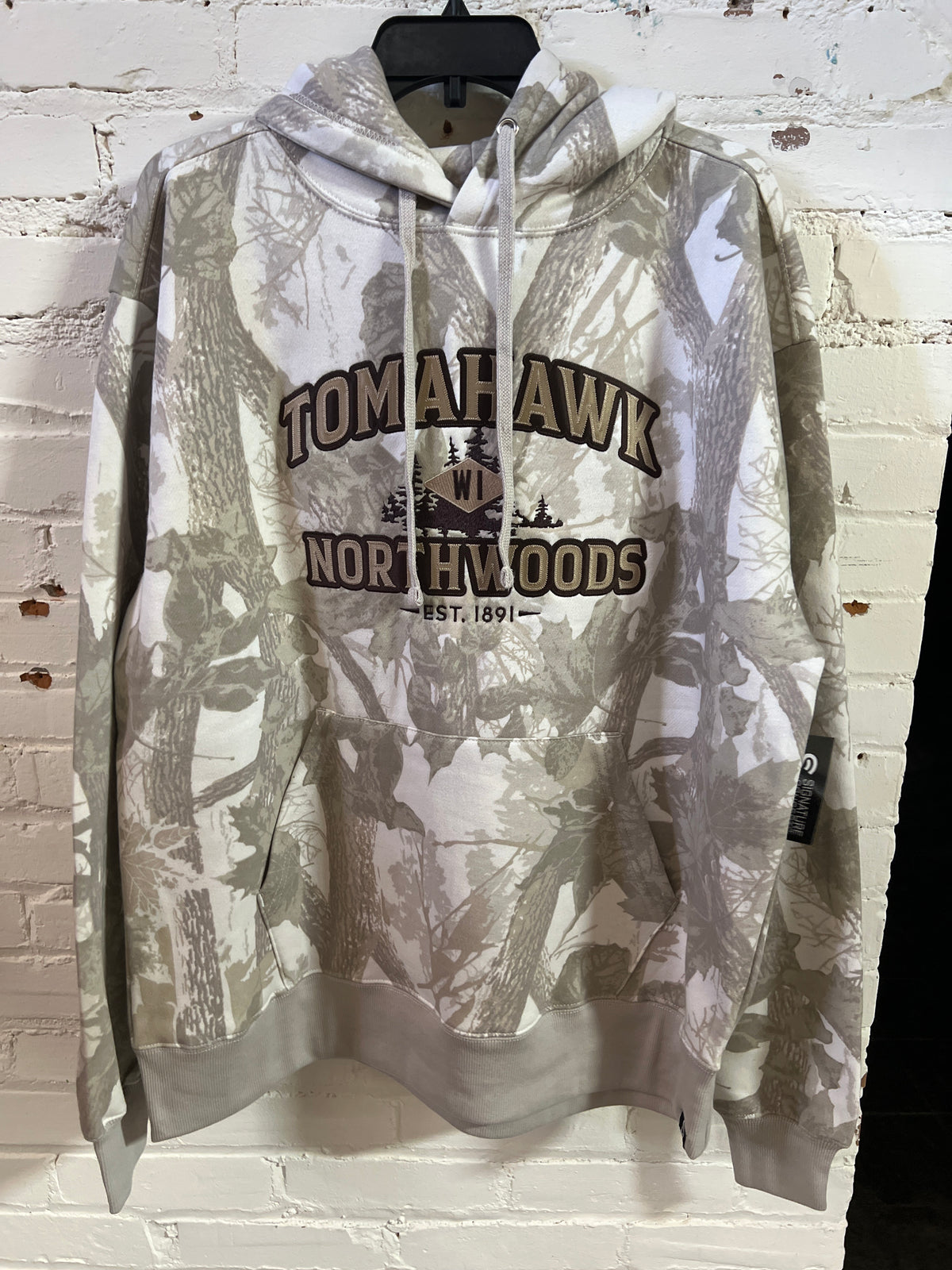 Tomahawk Northwoods Embroidered Tracker Camo Hoodie