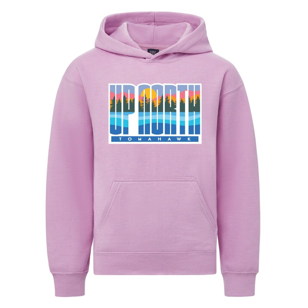 Youth Hoodie Up North Tomahawk