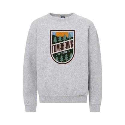 Youth Tomahawk Trees Crewneck