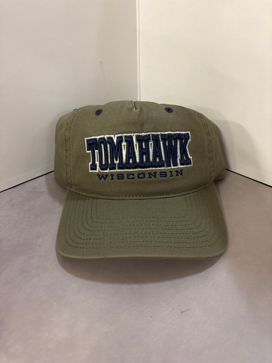 Tomahawk Wisconsin Embroidered Snapback Hat