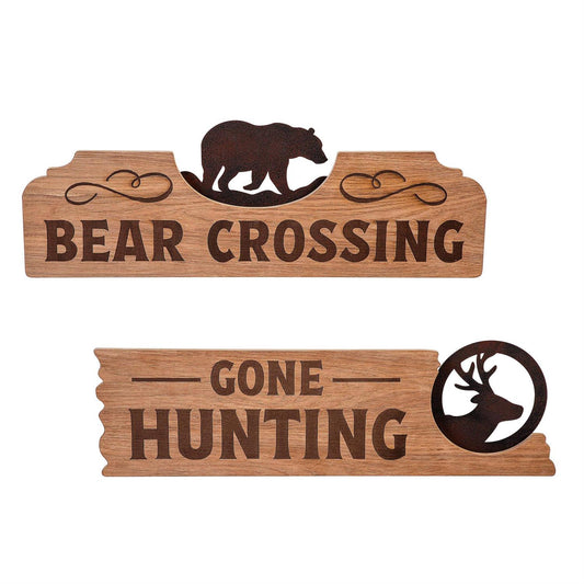 Wood and Metal Signs