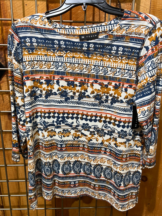 N Touch Denim Date Stripe Top