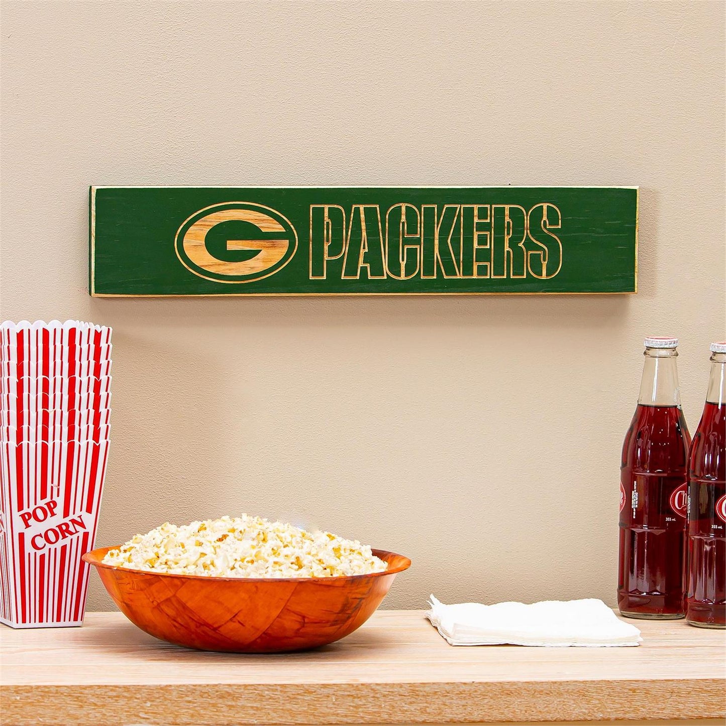 Green Bay Packers Engraved Wood Sign