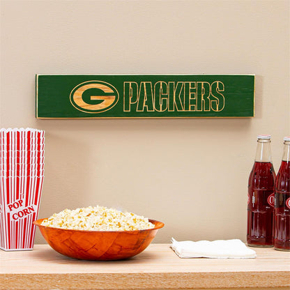 Green Bay Packers Engraved Wood Sign
