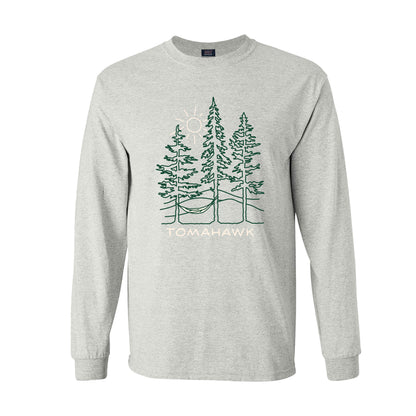 Tomahawk Trees Long Sleeve T-Shirt