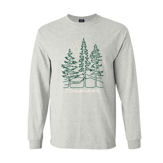 Tomahawk Trees Long Sleeve T-Shirt