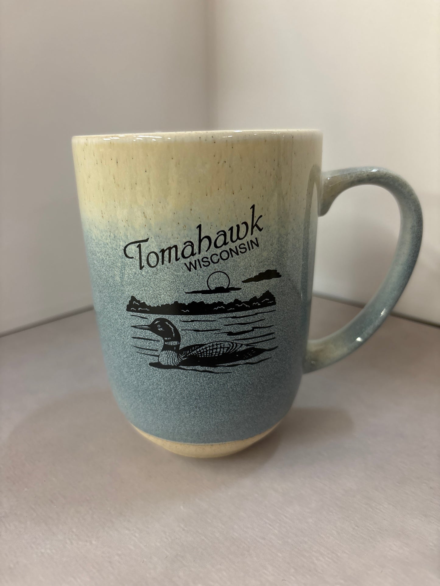 Tall Tri-Color Loon Tomahawk Mug