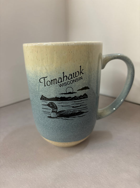 Tall Tri-Color Loon Tomahawk Mug