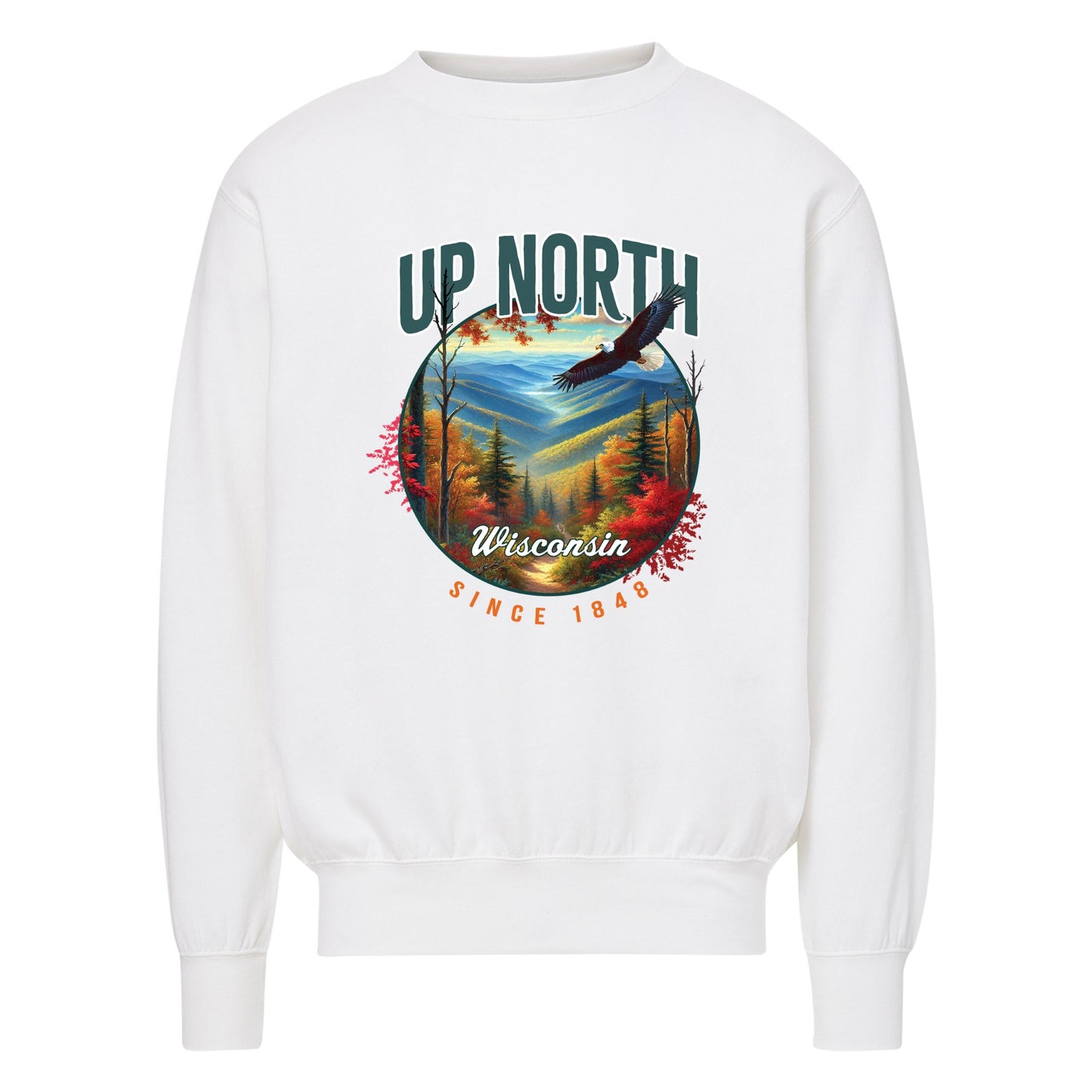 Up North Wisconsin Eagle Crewneck
