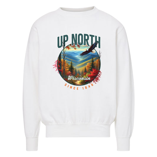 Up North Wisconsin Eagle Crewneck