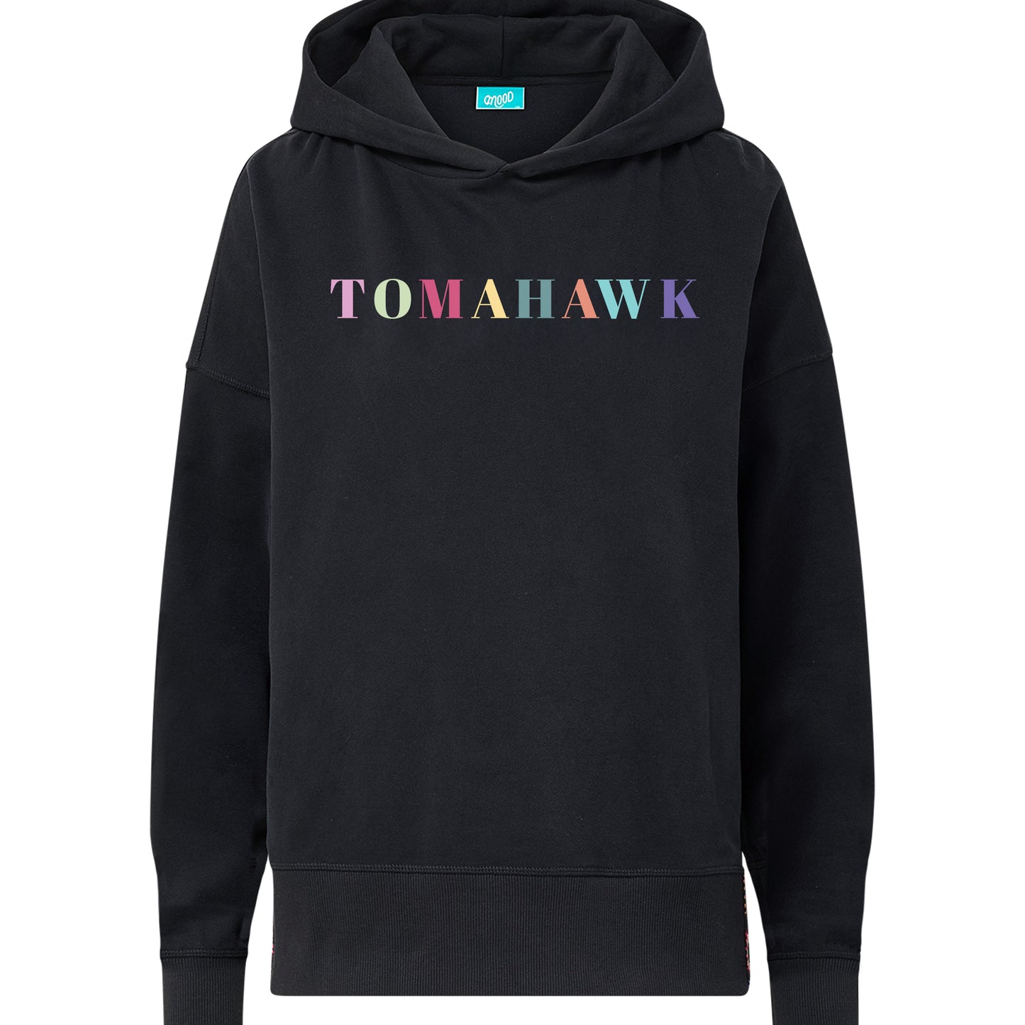 Tomahawk Embroidered Floral Side Hoodie