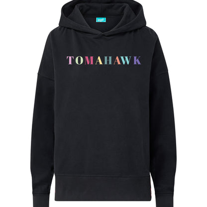 Tomahawk Embroidered Floral Side Hoodie