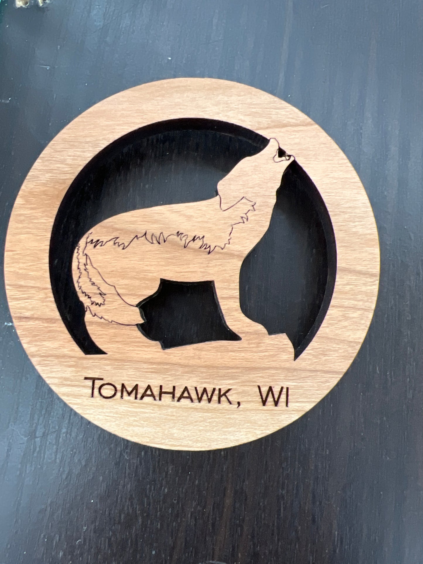 Tomahawk Wood Engraved Magnets