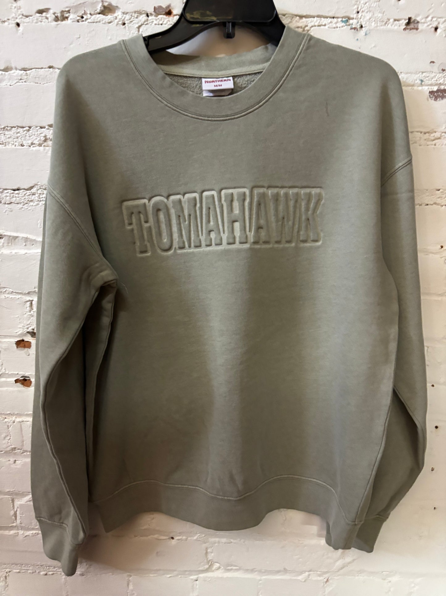 Tomahawk Puff Print Crewneck