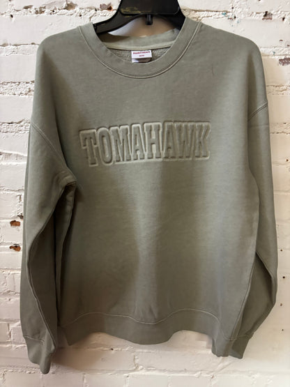 Tomahawk Puff Print Crewneck
