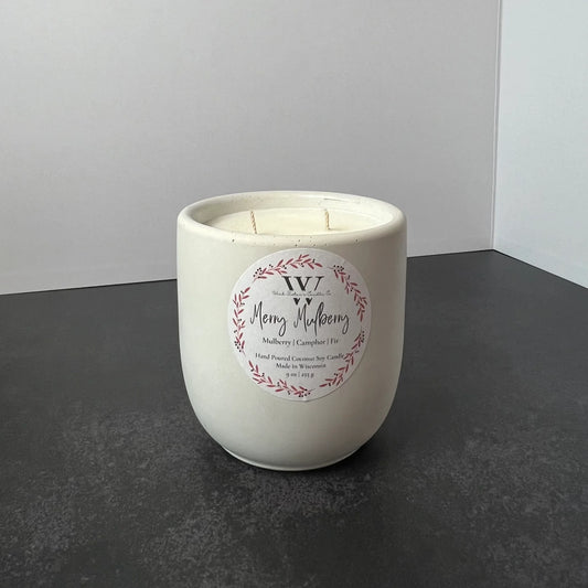 Wick Sister's Winter Collection Concrete Candles