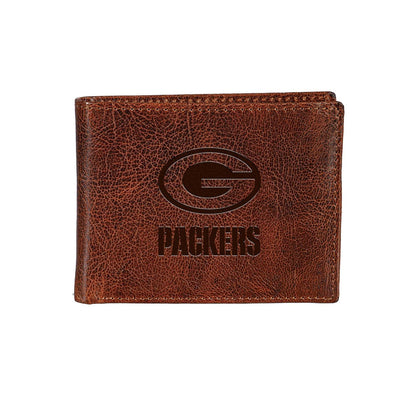 Green Bay Packers Bi-Fold Leather Wallet