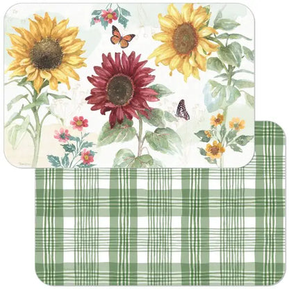 Decorative Reversible Rectangular Plastic Placemats