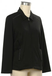 Links Black Solid Jacket