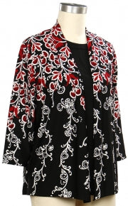 Southern Lady 3/4 Sleeve Printed Jacket