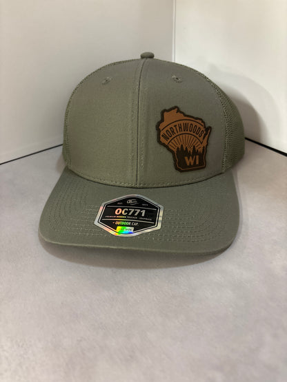 Northwoods WI Patch Hat