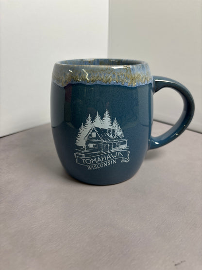 Tomahawk Cabin Barrel Mug