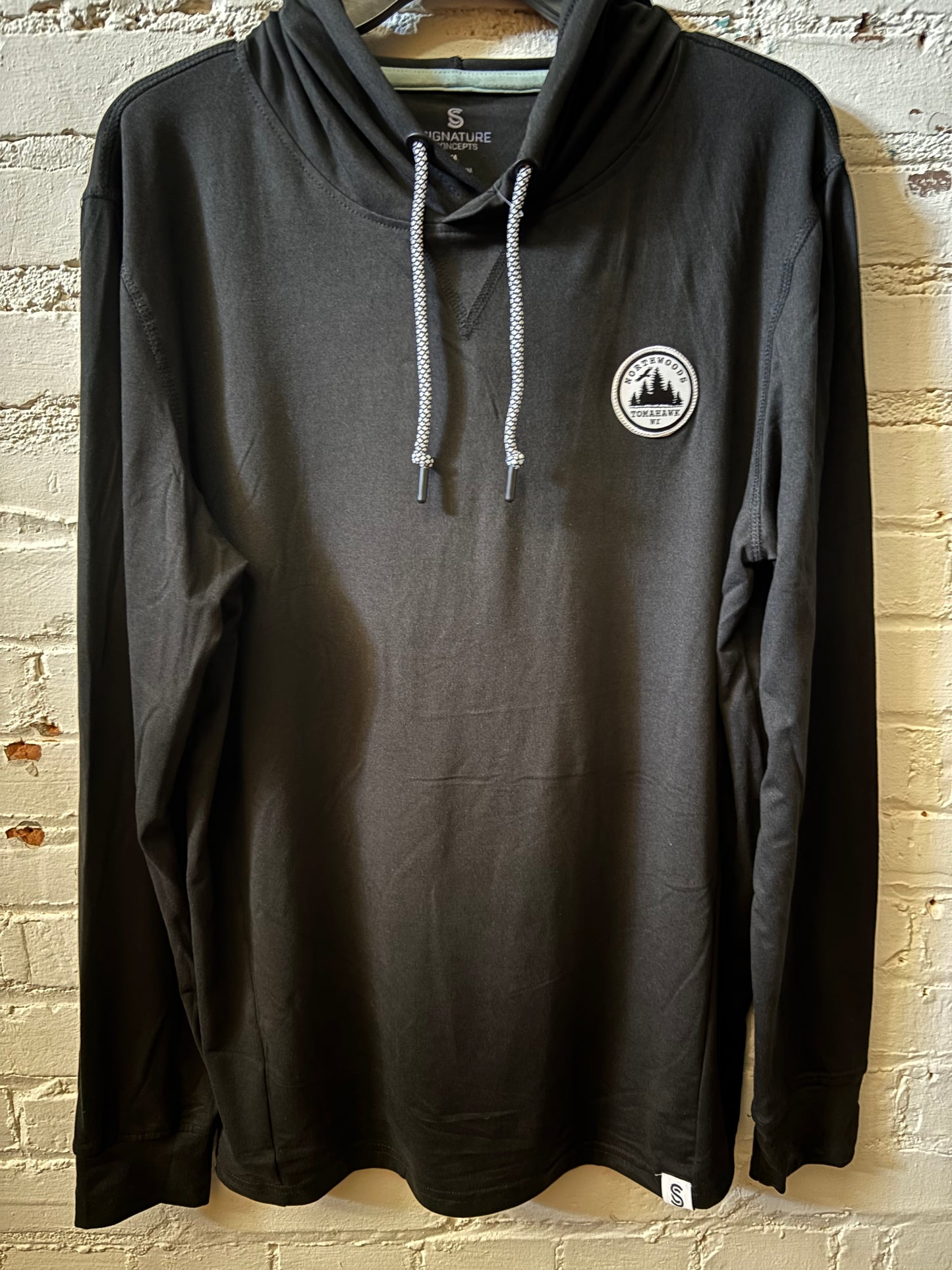 Tomahawk Patch Long Sleeve Hoodie Tee