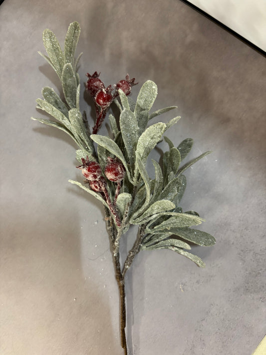 Frosted Mistletoe Pick
